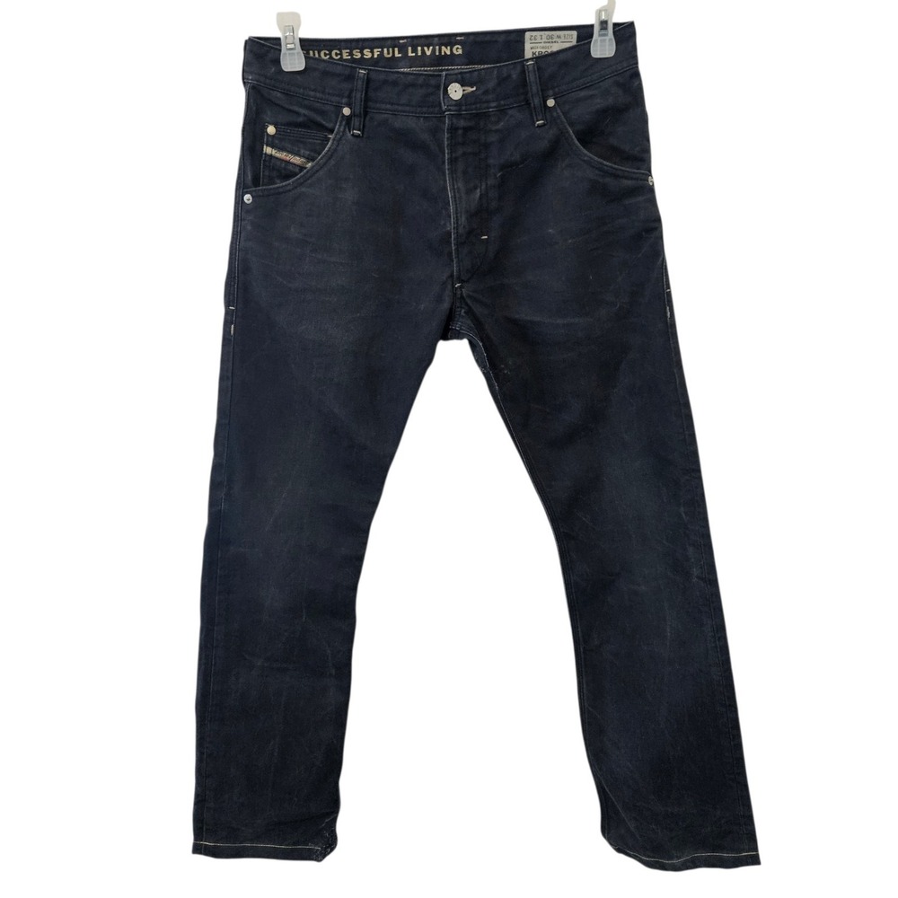 Vintage Diesel Krooley Regular Slim-Carrot Jeans 0801Y Mens 30× 32 Blue Y2K 2011